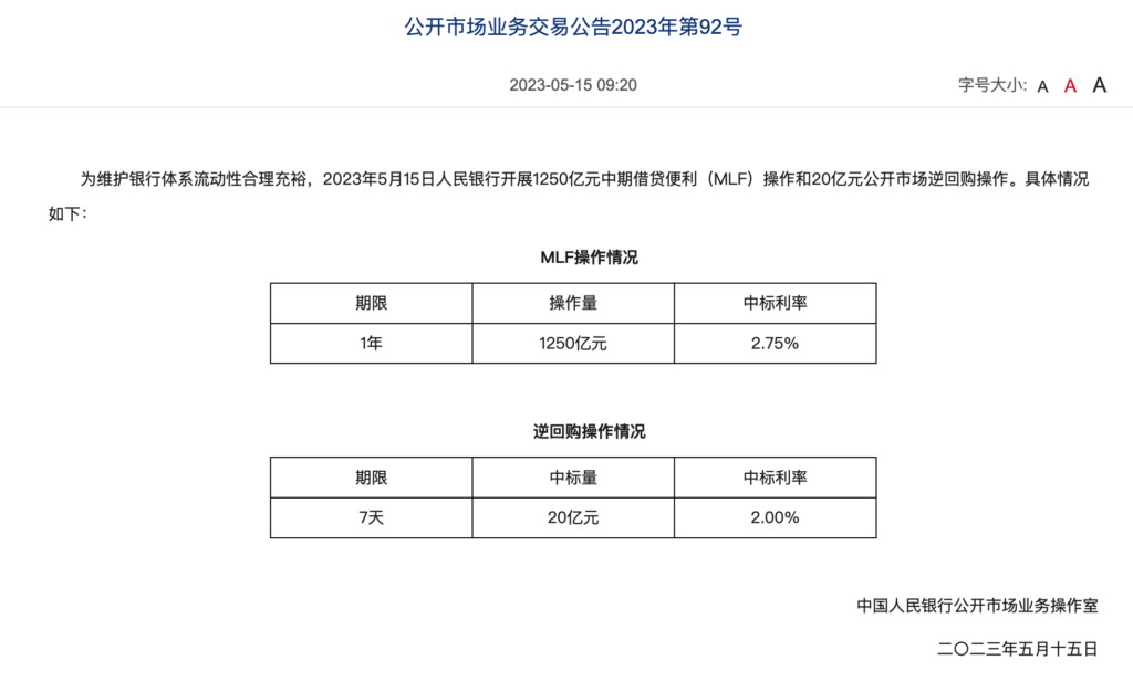 5月15日债市收益速报，MLF加量续作，利率债有破蛋风险