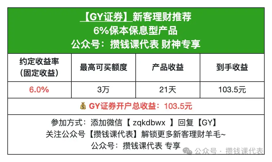 券商新客理财终极攻略：6.88% 最高额度薅羊毛